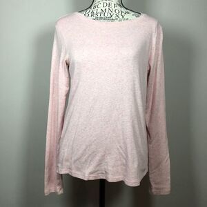 Eddie Bauer pink long sleeve tshirt cotton blend layering lagenlook casual M
